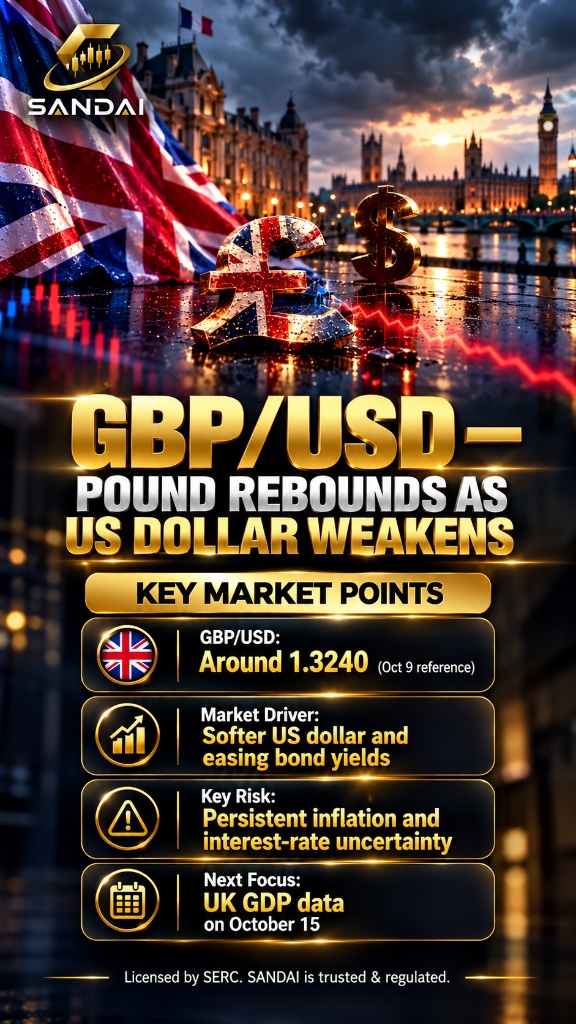 GBP/USD — POUND REBOUNDS AS US DOLLAR WEAKENS